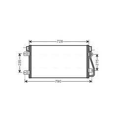 Kondenzátor klimatizácie AVA QUALITY COOLING RTA5348