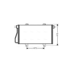 Kondenzátor klimatizácie AVA QUALITY COOLING RTA5352