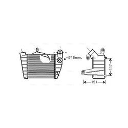 Chladič plniaceho vzduchu AVA QUALITY COOLING SA4019