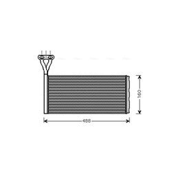 Výmenník tepla vnútorného kúrenia AVA QUALITY COOLING SC6015