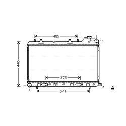 Chladič motora AVA QUALITY COOLING SU2075