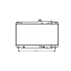 Chladič motora AVA QUALITY COOLING TO2187