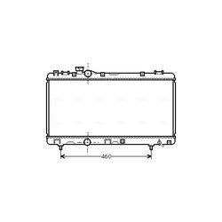 Chladič motora AVA QUALITY COOLING TO2230