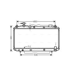 Chladič motora AVA QUALITY COOLING TO2305