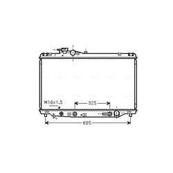 Chladič motora AVA QUALITY COOLING TO2346