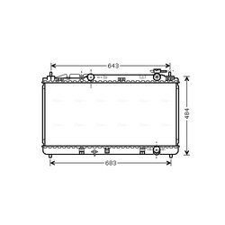 Chladič motora AVA QUALITY COOLING TO2598