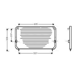 Kondenzátor klimatizácie AVA QUALITY COOLING TO5202