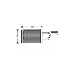 Výmenník tepla vnútorného kúrenia AVA QUALITY COOLING TO6326