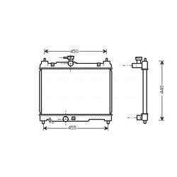 Chladič motora AVA QUALITY COOLING TOA2251