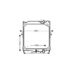 Chladič motora AVA QUALITY COOLING VL2041