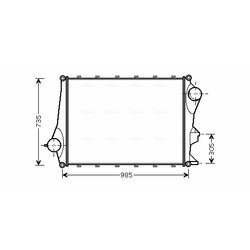 Chladič plniaceho vzduchu AVA QUALITY COOLING VL4043