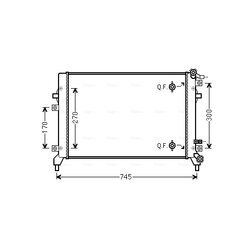 Chladič motora AVA QUALITY COOLING VN2326