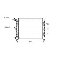 Chladič motora AVA QUALITY COOLING VNA2039