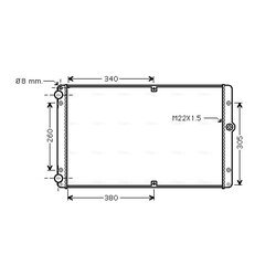 Chladič motora AVA QUALITY COOLING VNA2245