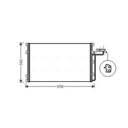 Kondenzátor klimatizácie AVA QUALITY COOLING VO5139