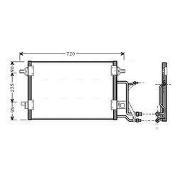 Kondenzátor klimatizácie AVA QUALITY COOLING AI5176