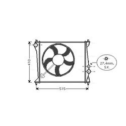 Chladič motora AVA QUALITY COOLING AIA2213