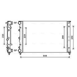 Chladič motora AVA QUALITY COOLING AL2144