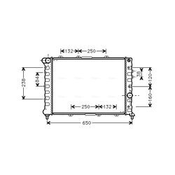 Chladič motora AVA QUALITY COOLING ALA2057