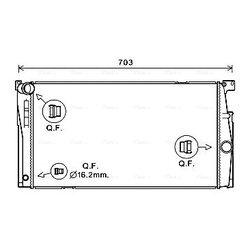 Chladič motora AVA QUALITY COOLING BW2624