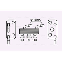 Chladič oleja automatickej prevodovky AVA QUALITY COOLING BW3559