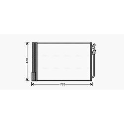 Kondenzátor klimatizácie AVA QUALITY COOLING BWA5370D