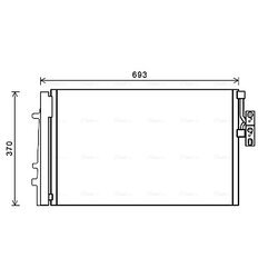 Kondenzátor klimatizácie AVA QUALITY COOLING BWA5479D