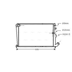 Chladič motora AVA QUALITY COOLING CN2065