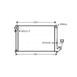 Chladič motora AVA QUALITY COOLING CN2139