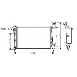 Chladič motora AVA QUALITY COOLING CNA2118