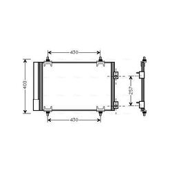 Kondenzátor klimatizácie AVA QUALITY COOLING CNA5231D