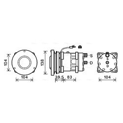 Kompresor klimatizácie AVA QUALITY COOLING CPAK017