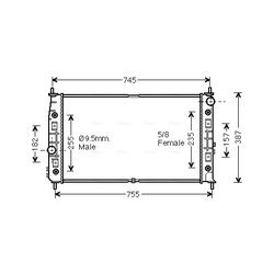 Chladič motora AVA QUALITY COOLING CR2054