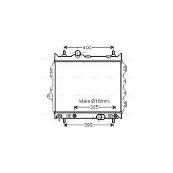 Chladič motora AVA QUALITY COOLING CR2119