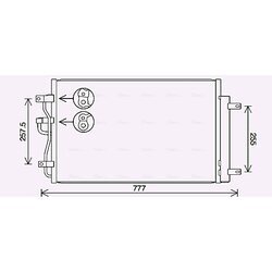 Kondenzátor klimatizácie AVA QUALITY COOLING CT5068D