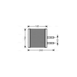 Výmenník tepla vnútorného kúrenia AVA QUALITY COOLING CTA6042