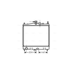 Chladič motora AVA QUALITY COOLING DN2210