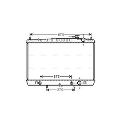 Chladič motora AVA QUALITY COOLING DN2242