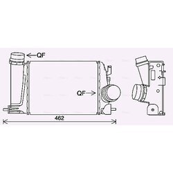 Chladič plniaceho vzduchu AVA QUALITY COOLING DN4451