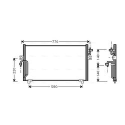 Kondenzátor klimatizácie AVA QUALITY COOLING DN5182