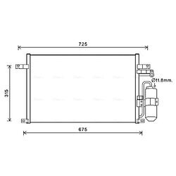 Kondenzátor klimatizácie AVA QUALITY COOLING DW5137D