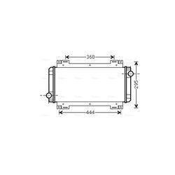 Chladič motora AVA QUALITY COOLING FD2044