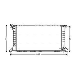 Chladič motora AVA QUALITY COOLING FD2206