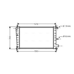 Chladič motora AVA QUALITY COOLING FDA2217