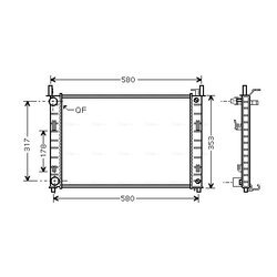 Chladič motora AVA QUALITY COOLING FDA2324