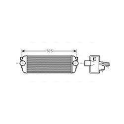 Chladič plniaceho vzduchu AVA QUALITY COOLING FDA4443