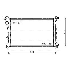 Chladič motora AVA QUALITY COOLING FT2414