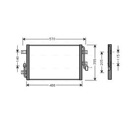 Kondenzátor klimatizácie AVA QUALITY COOLING FT5246