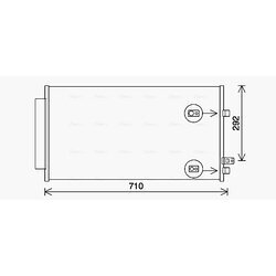 Kondenzátor klimatizácie AVA QUALITY COOLING FT5462D