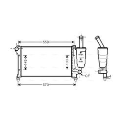 Chladič motora AVA QUALITY COOLING FTA2368